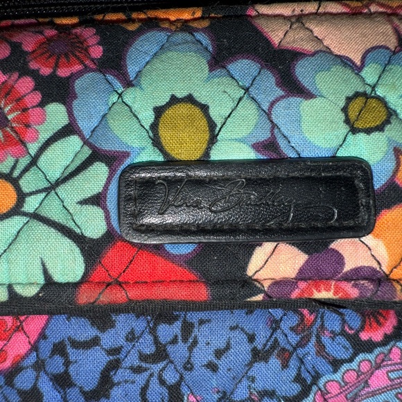 Vera Bradley Quilted Red and Pink Wristlet Clutch - Picture 6 of 6